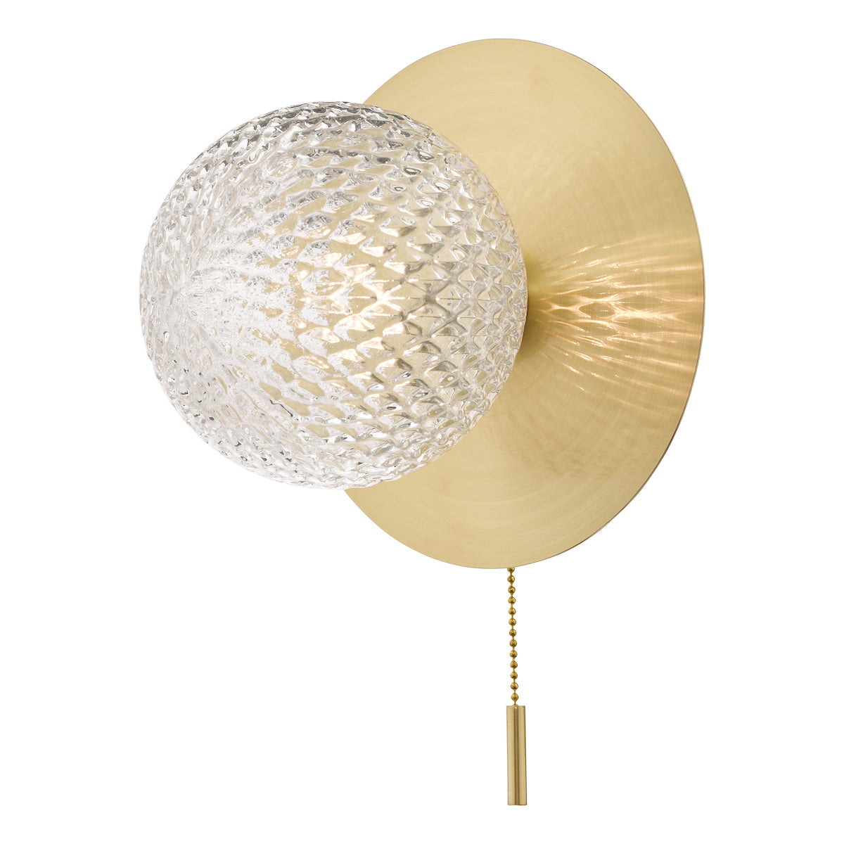 Laura Ashley LA3756111-Q Prague Bathroom Wall Light Satin Brass