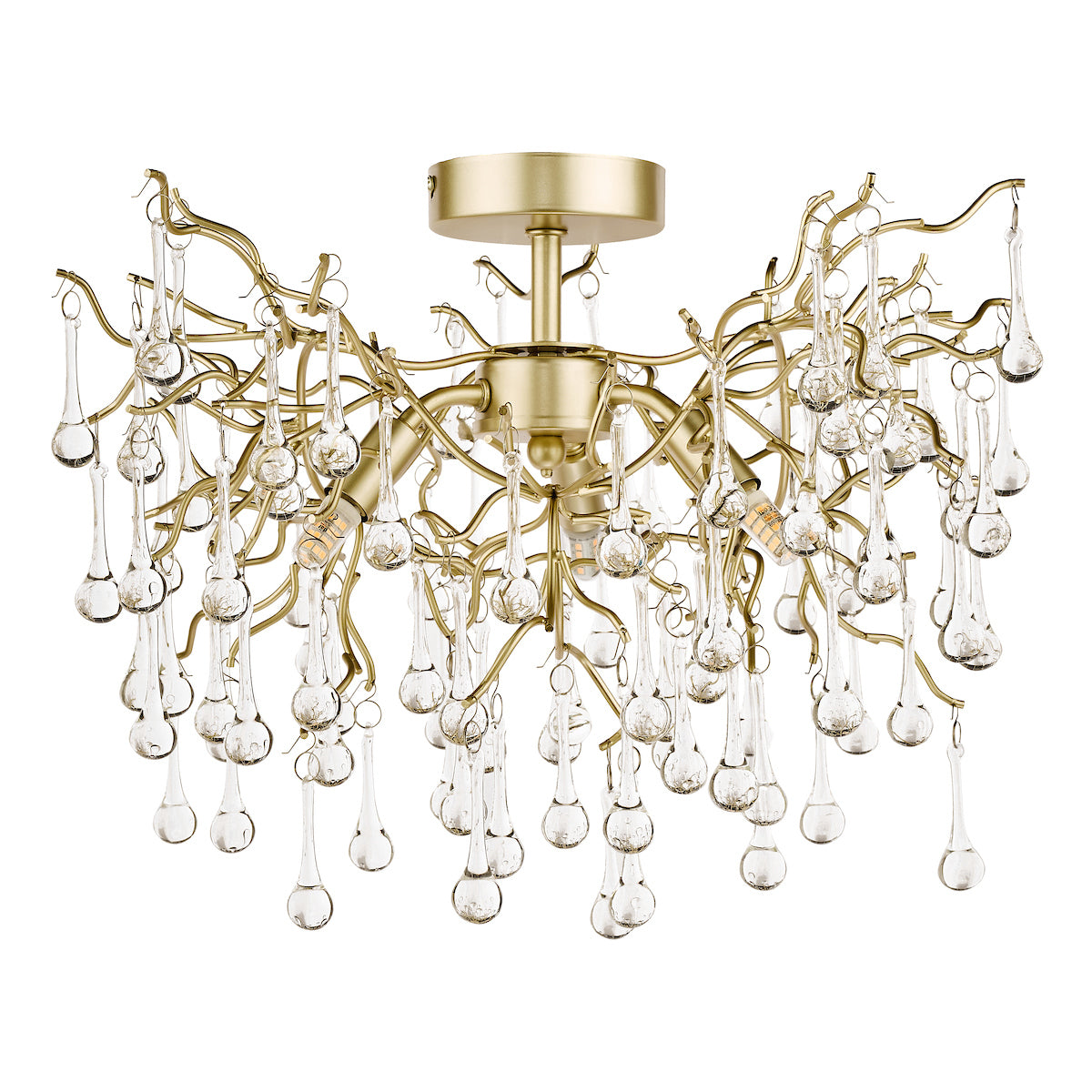 Laura Ashley LA3756150-Q Willow 3 Light Semi Flush