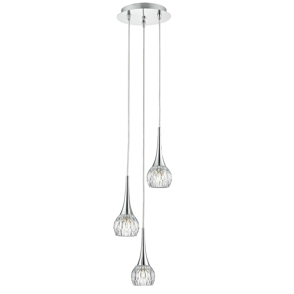 Dar LYA0350 Lyall 3 Light Cluster Pendant