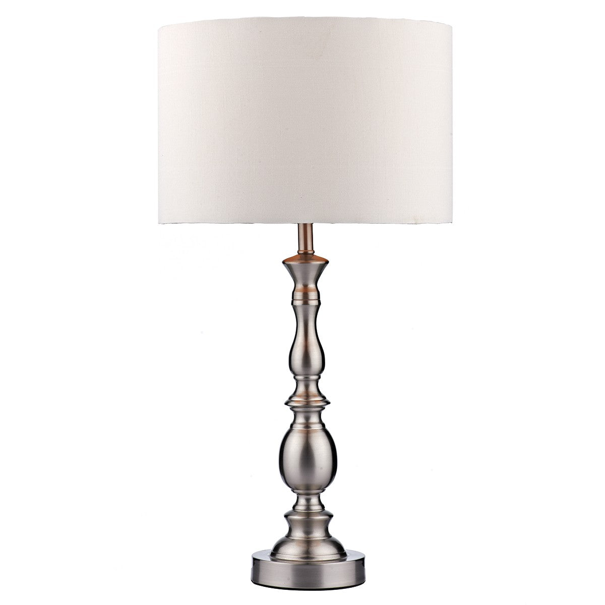 Dar MAD4246 Madrid Table Lamp Satin Chrome
