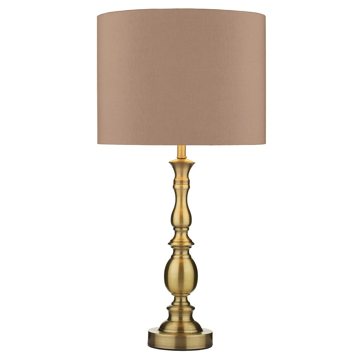 Dar MAD4275 Madrid Table Lamp Antique Brass