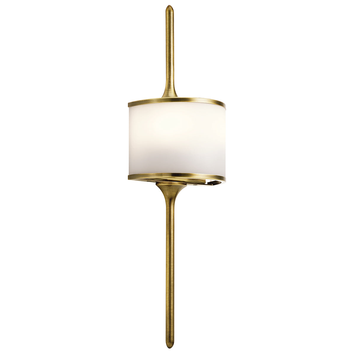 Elstead KL/MONA/S NBR Kichler Mona Small Wall Light Natural Brass