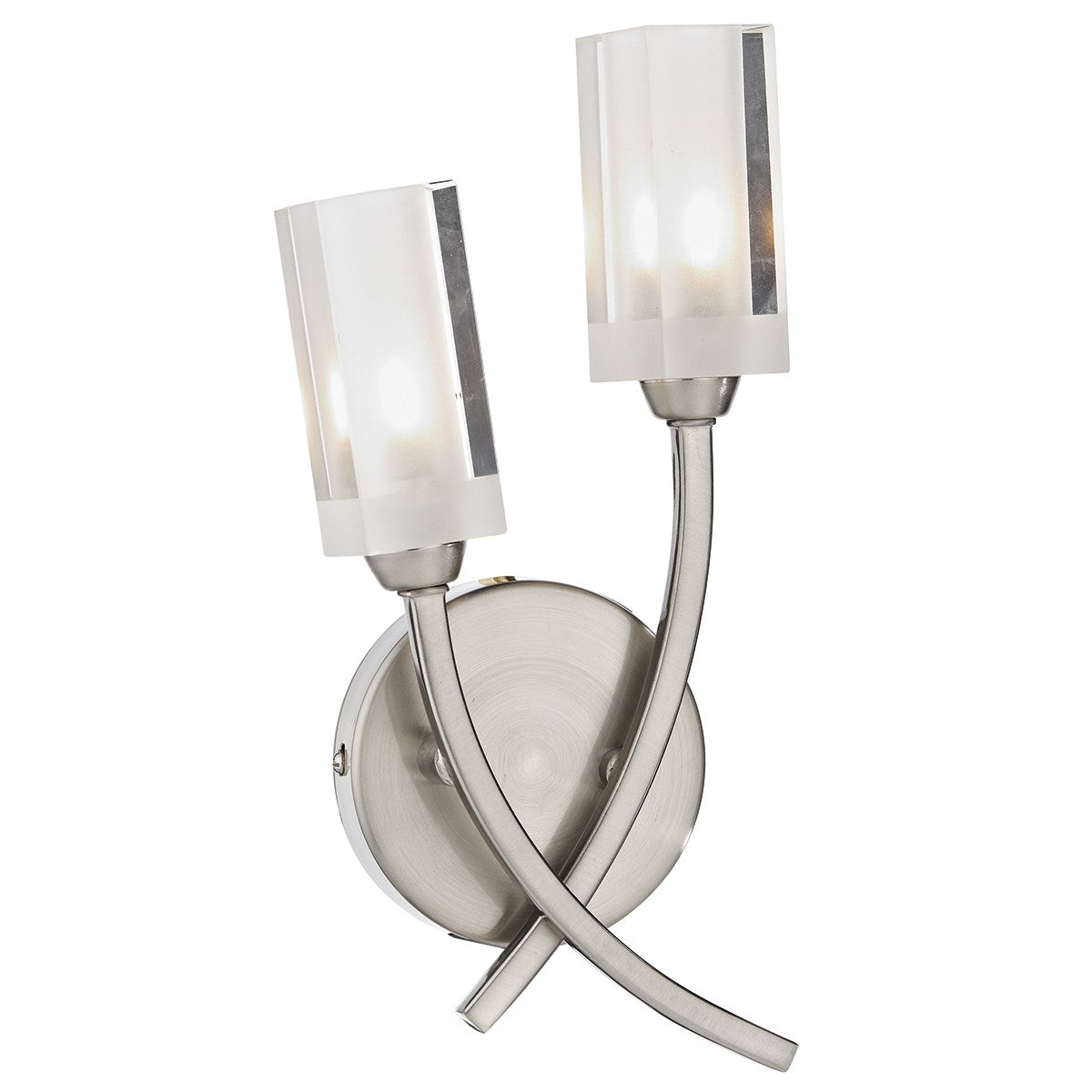 Dar MOR0946 Morgan Wall Light Satin Chrome