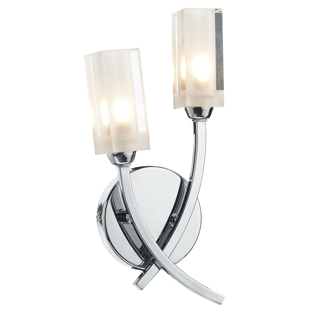 Dar MOR0950 Morgan Wall Light Polished Chrome