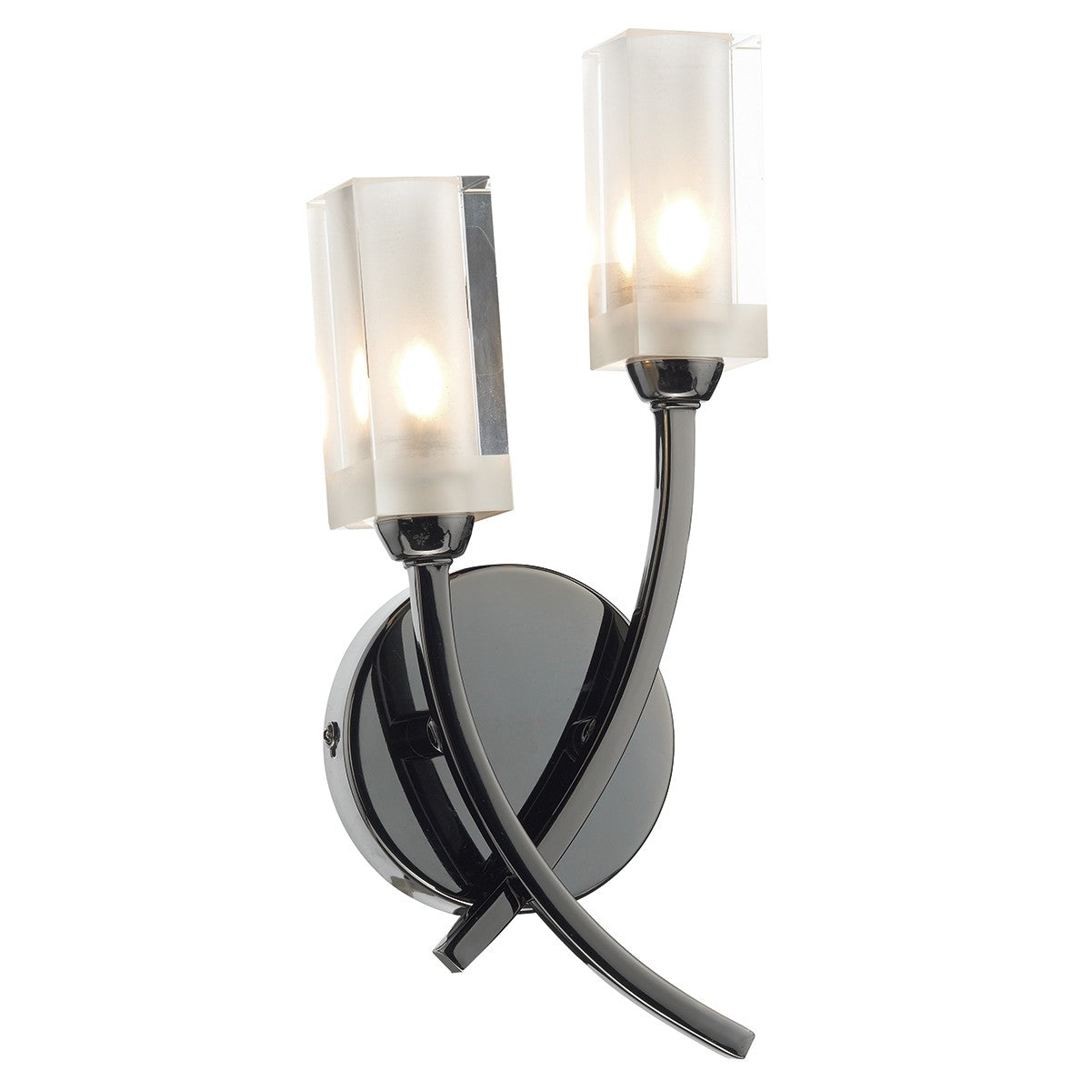 Dar MOR0967 Morgan Wall Light Black Chrome