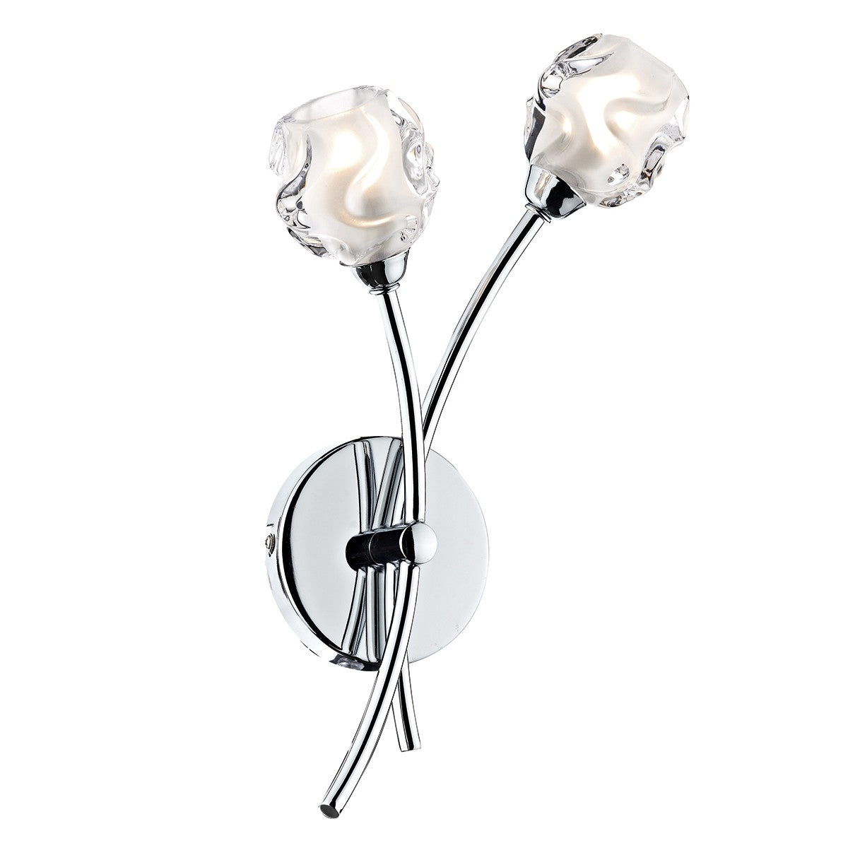 Dar SEA0950 Seattle Wall Light Polished Chrome