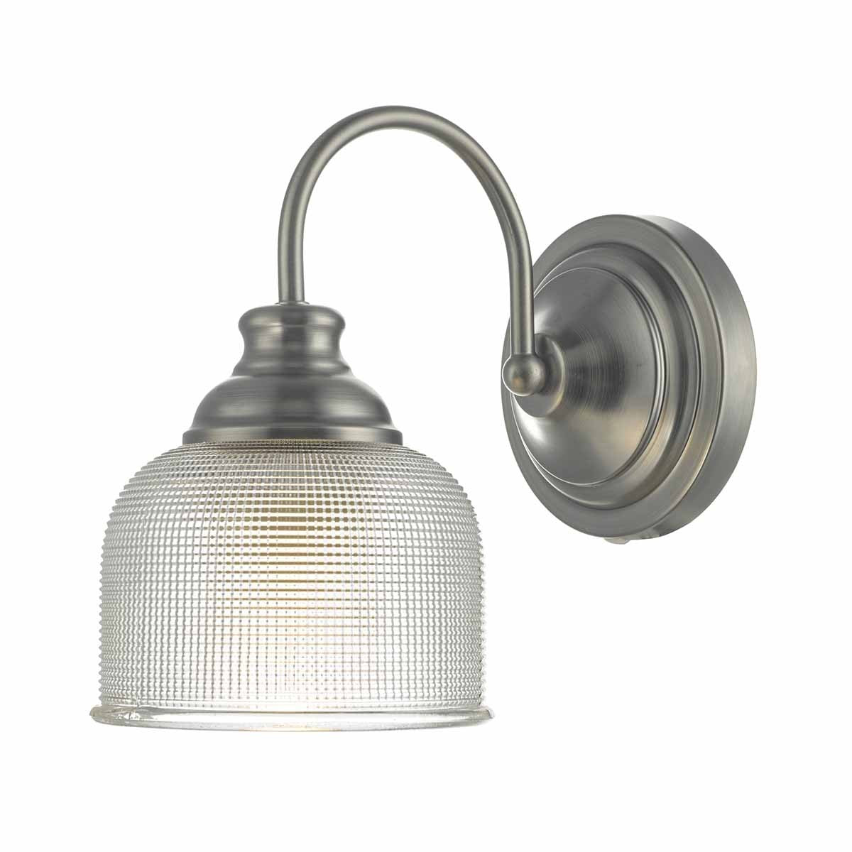 Dar TAC0761 Tack Antique Chrome Wall Light