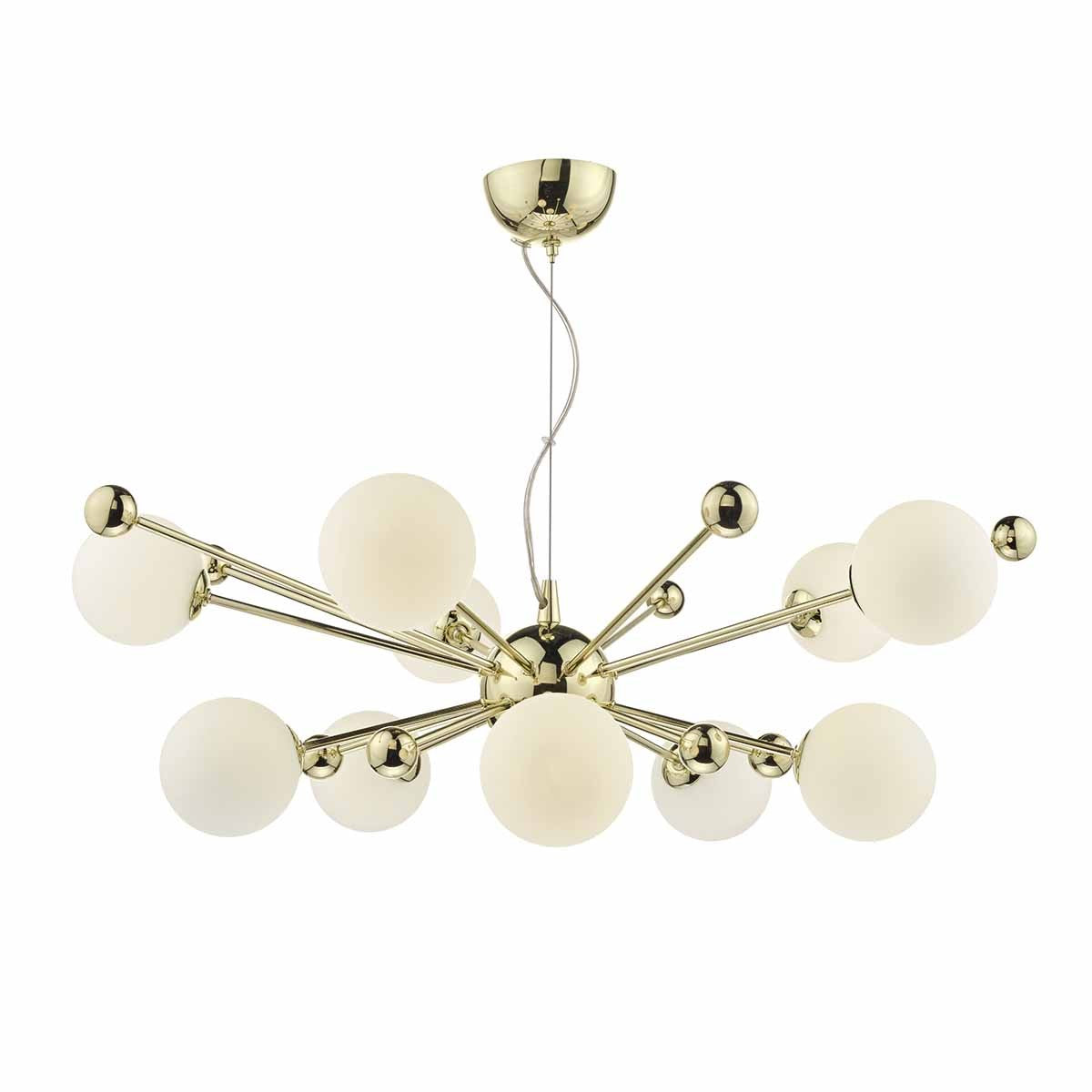 Dar URS2335 Ursa 10 Light Pendant In Gold