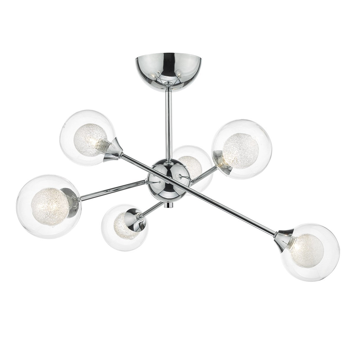 Dar ZEK0650 Zeke 6 Light Semi Flush