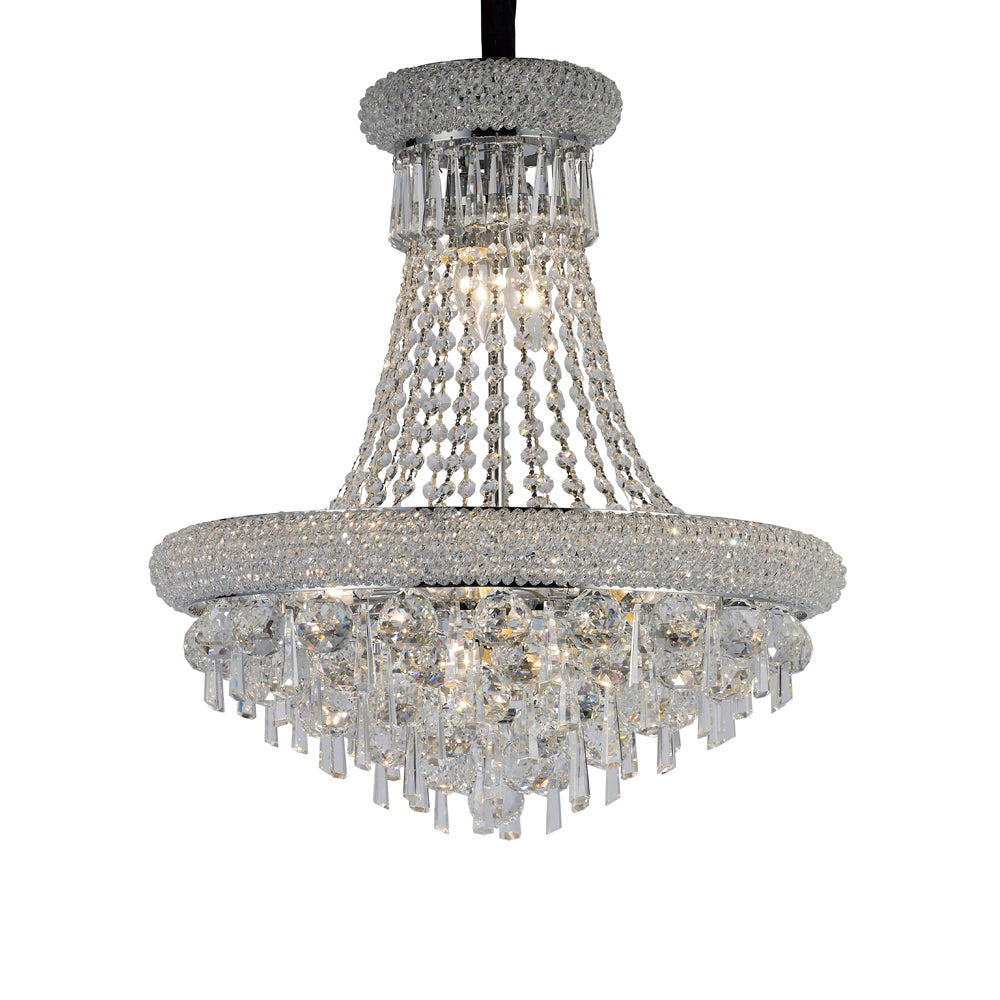Diyas IL31450 Alexandra 9 Light Chrome Chandelier