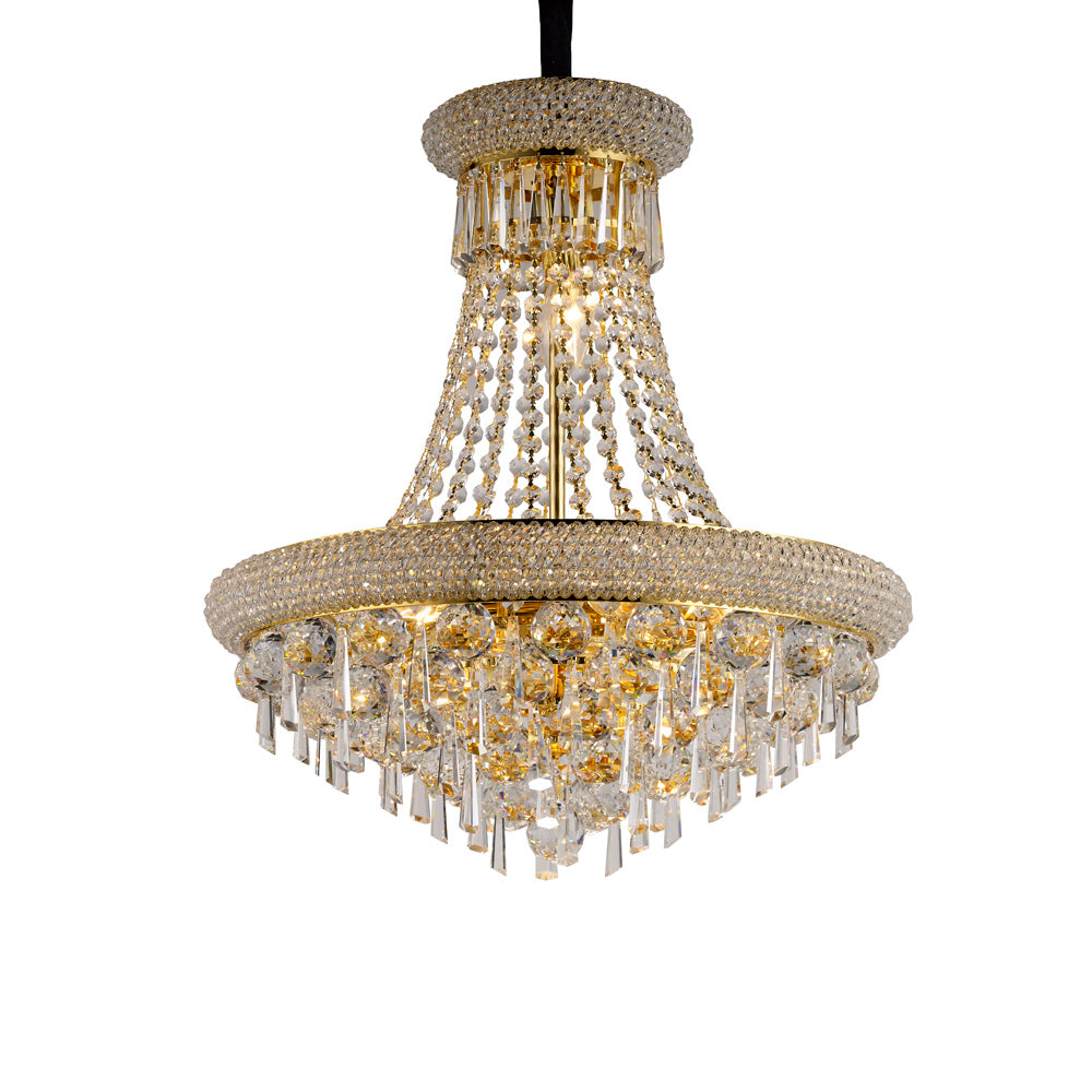 Diyas IL32110 Alexandra 9 Light Gold Chandelier