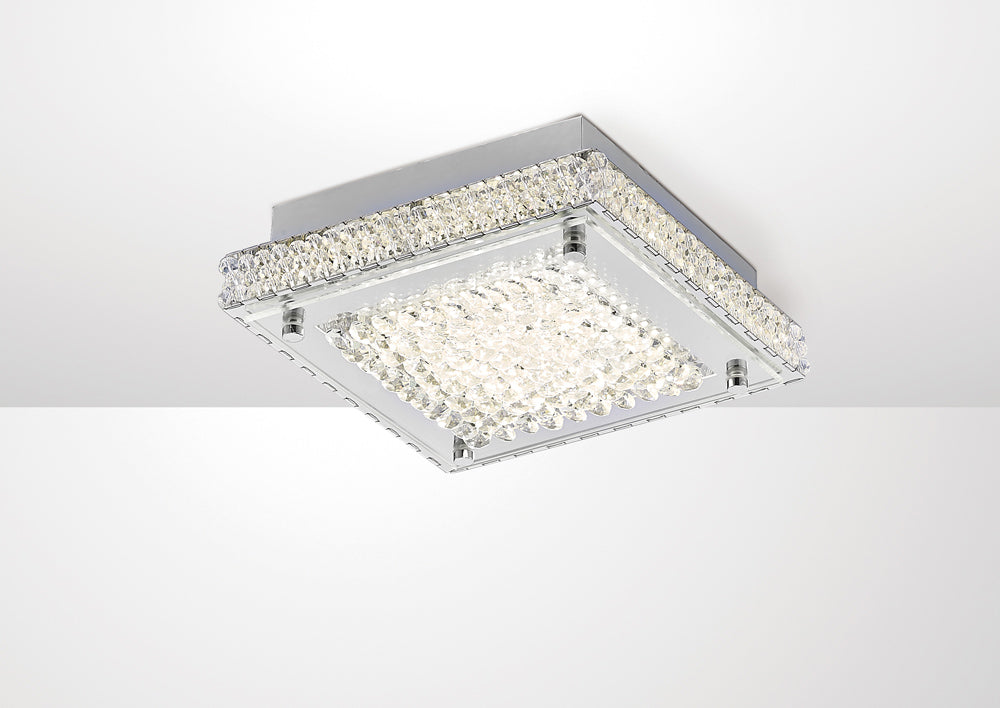 Diyas IL80070 Amelia LED Small Flush Ceiling