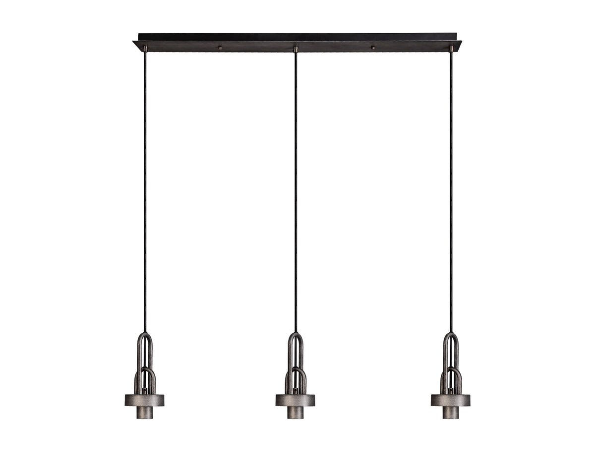 Aniston  EM0448-HSA Aged Pewter/Matt Black Linear Suspension Kit