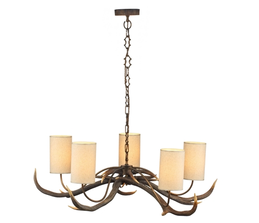 David Hunt ANT0529S Antler 5 Light Pendant