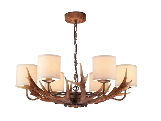 DAVID HUNT ANT0629 Antler 6 Light Pendant