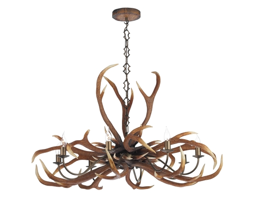 David Hunt ANT0829E Antler Emperor 8 Light Pendant