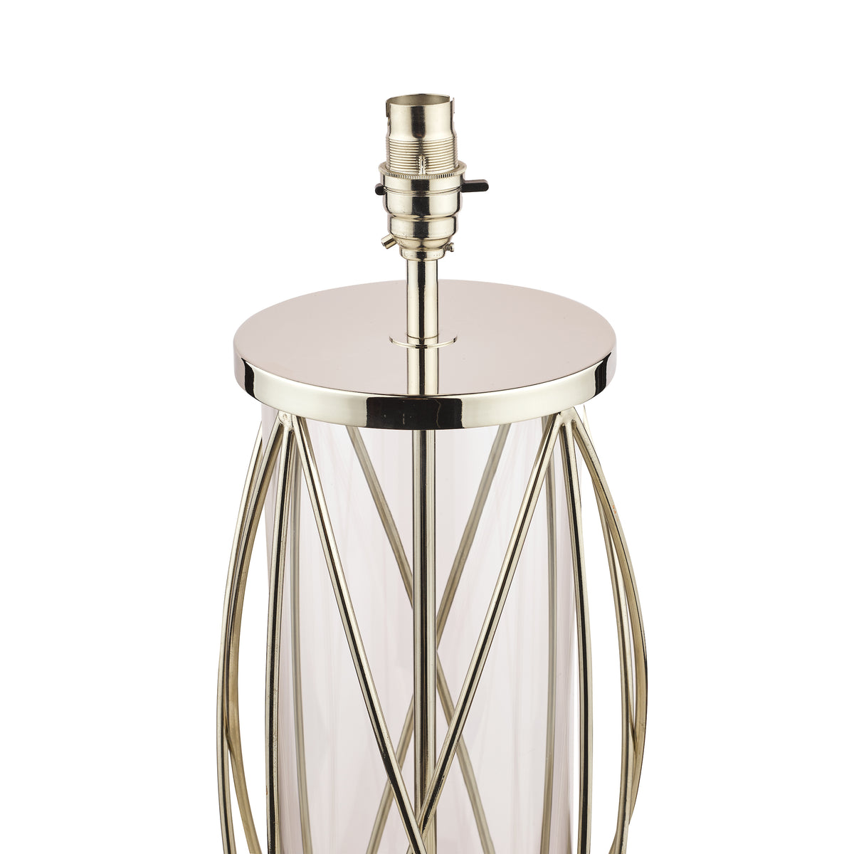 Laura Ashley LA3688858-Q Beckworth Large Table Lamp Base Polished Nickel