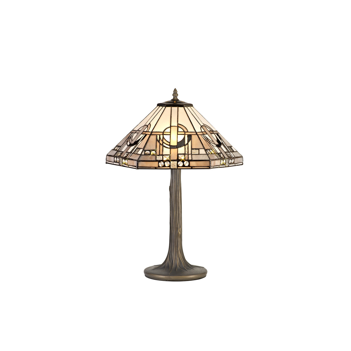 Bergman 2 Light Tree Like Tiffany Table Lamp EM1200-KHSA