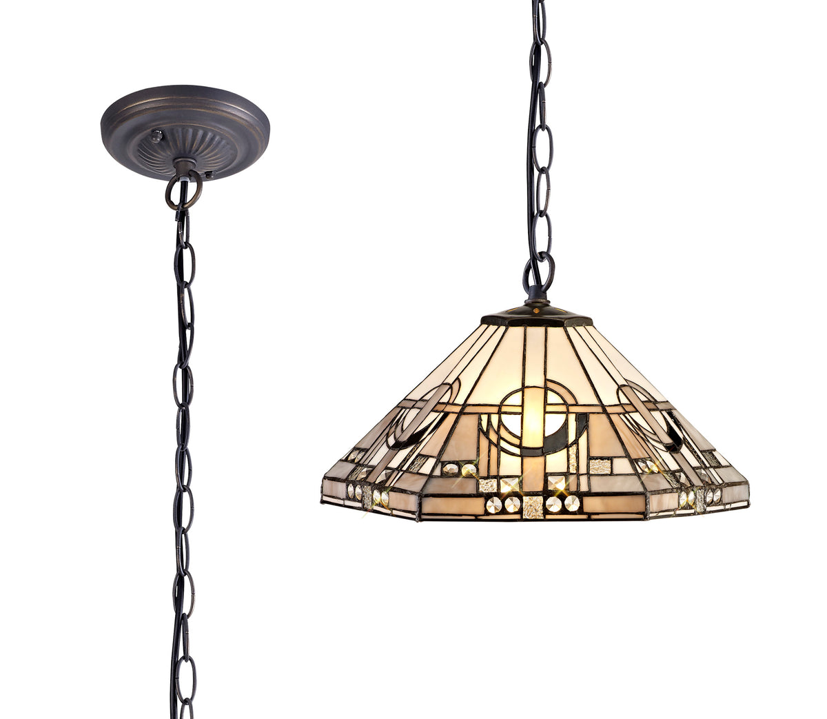 Bergman 1 Light Downlighter Pendant  EM4200-KHSA
