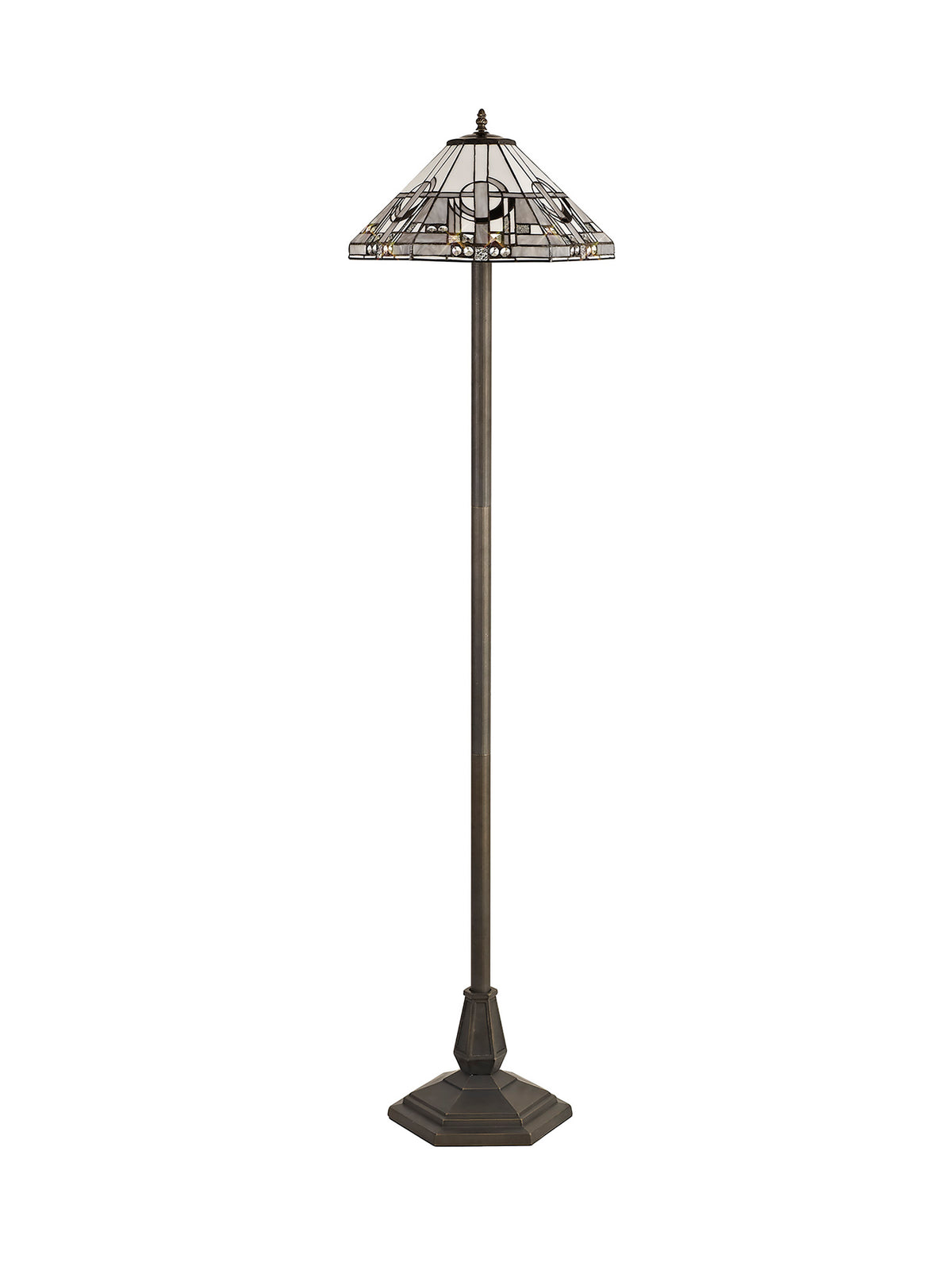 Bergman  EM9200-KHSA 2 Light Octagonal Floor Lamp