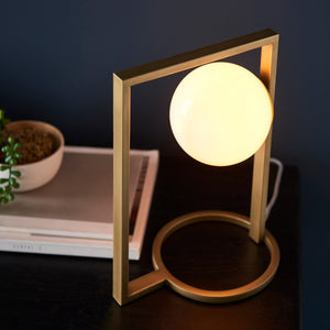 Croft CRO493091 Table Lamp Brushed Gold