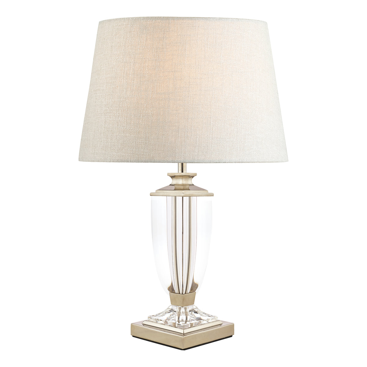 Laura Ashley LA3688772-Q Carson Small Table Lamp Base Polished Nickel