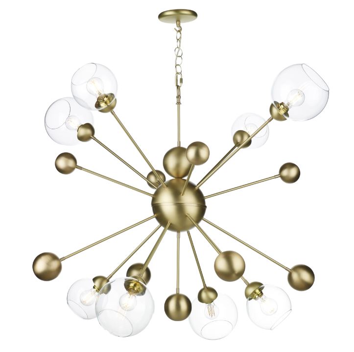 David Hunt COS0840H Cosmos 8LT Horizontal Pendant Butter Brass