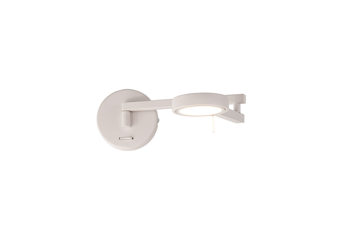 Crawford Switched Adjustable Swing Arm Wall Lamp / Reader, EM0087-HSA