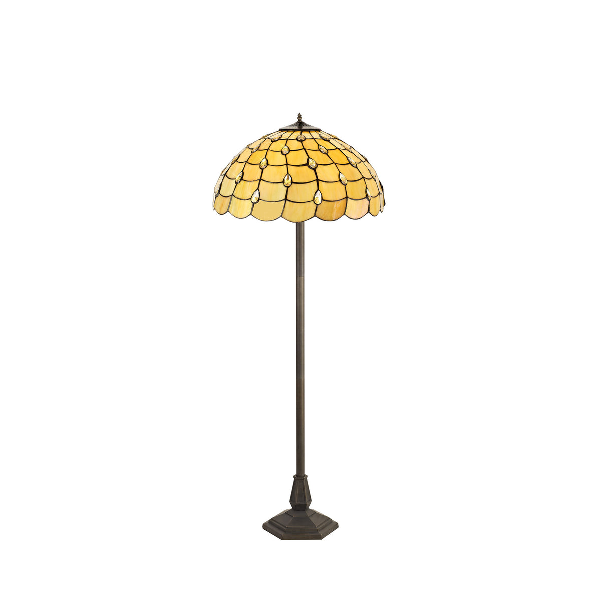 Dunaway 2 Light Octagonal Floor Lamp EM0600-KHSA