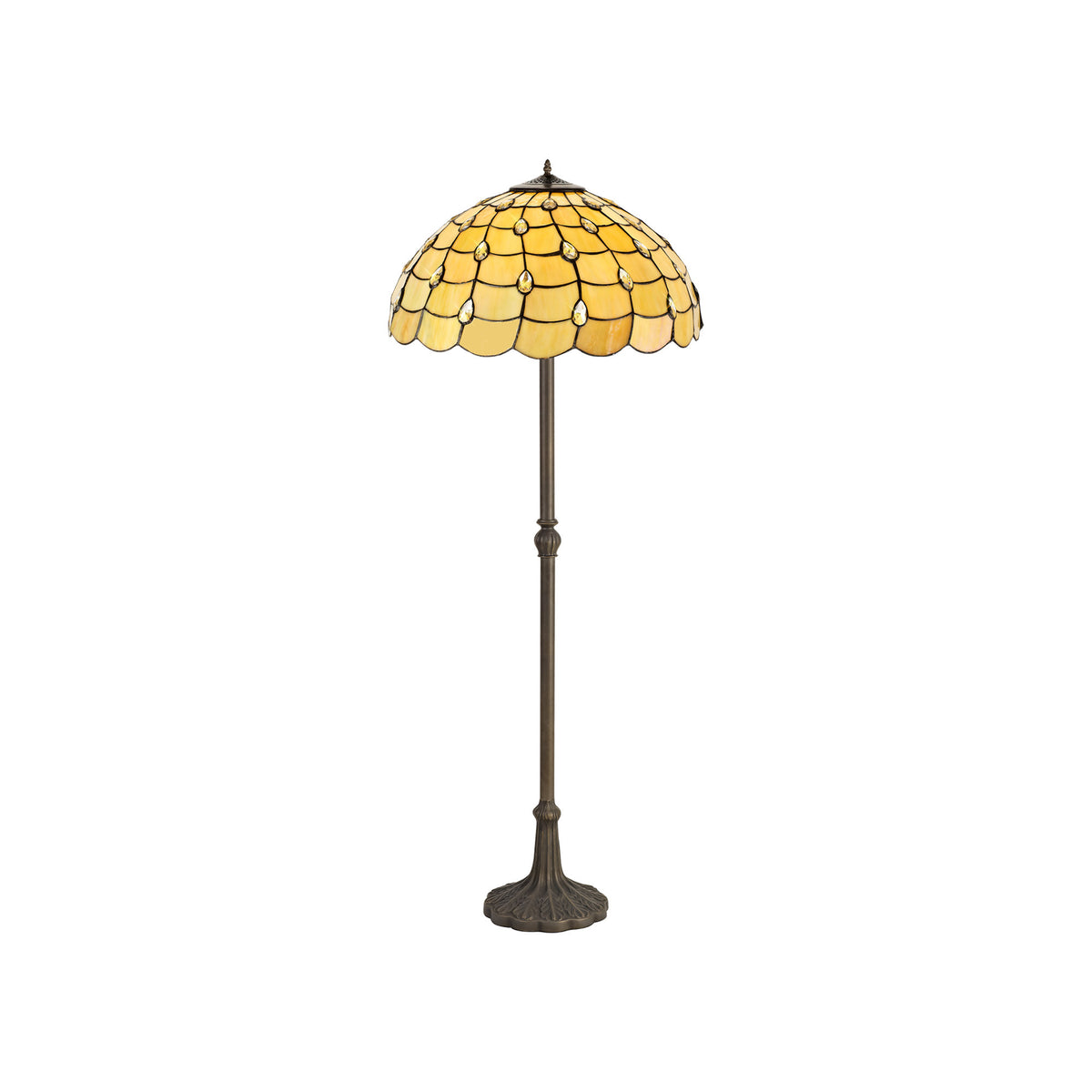 Dunaway 2 Light Leaf Design Floor Lamp EM1600-KHSA