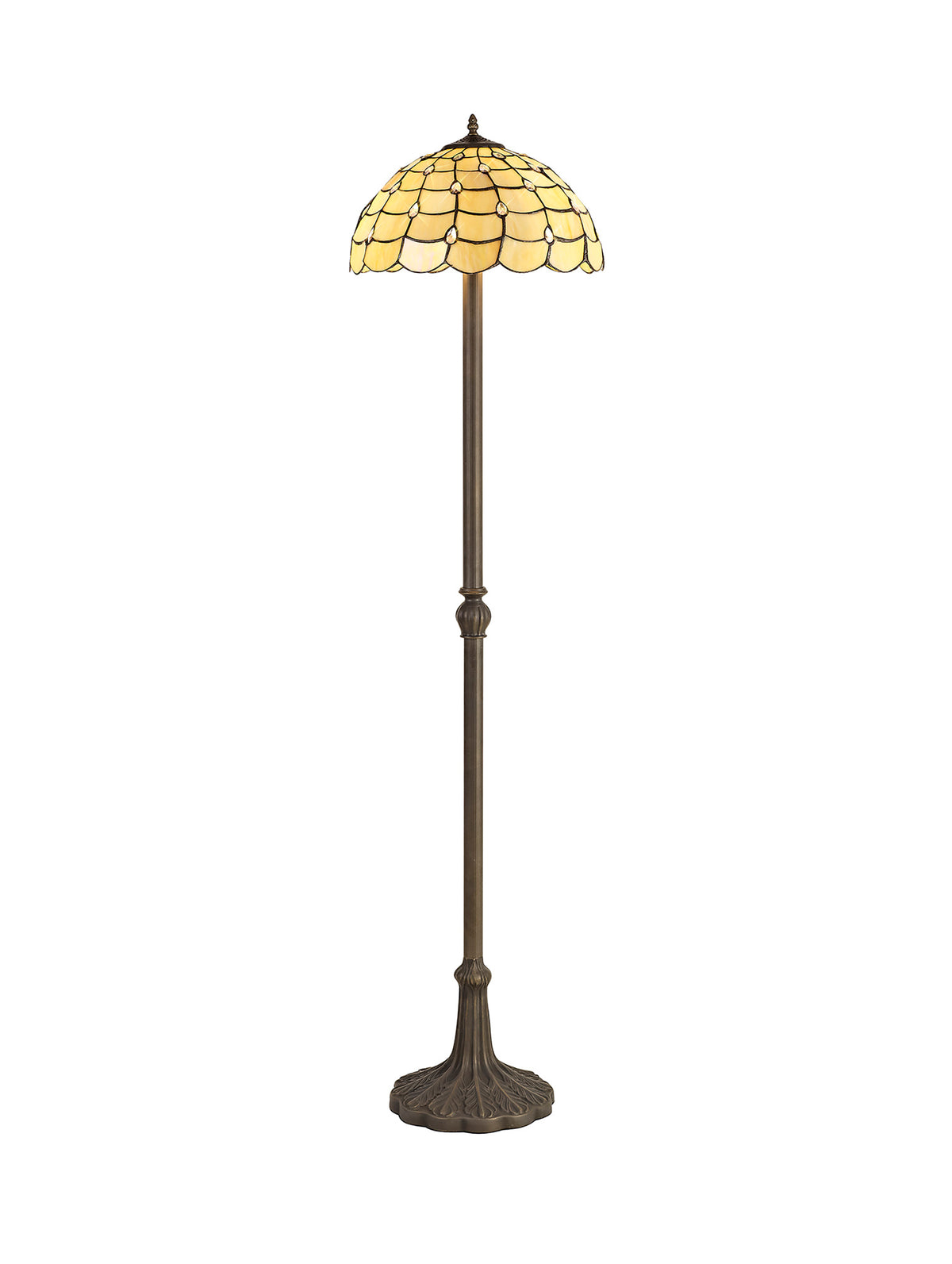 Dunaway 2 Light Leaf Design Floor Lamp EM3500-KHSA