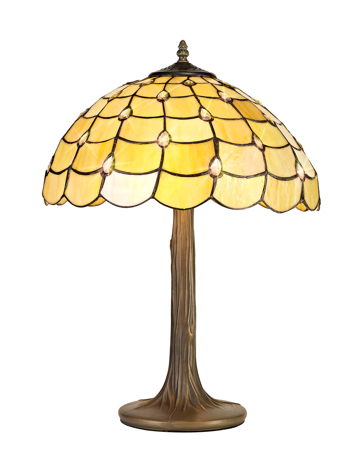 Dunaway 2 Light Tree Like Tiffany Table Lamp  EM4400-KHSA