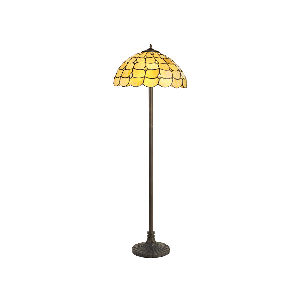 Dunaway 2 Light Stepped Design Floor Lamp  EM4500-KHSA