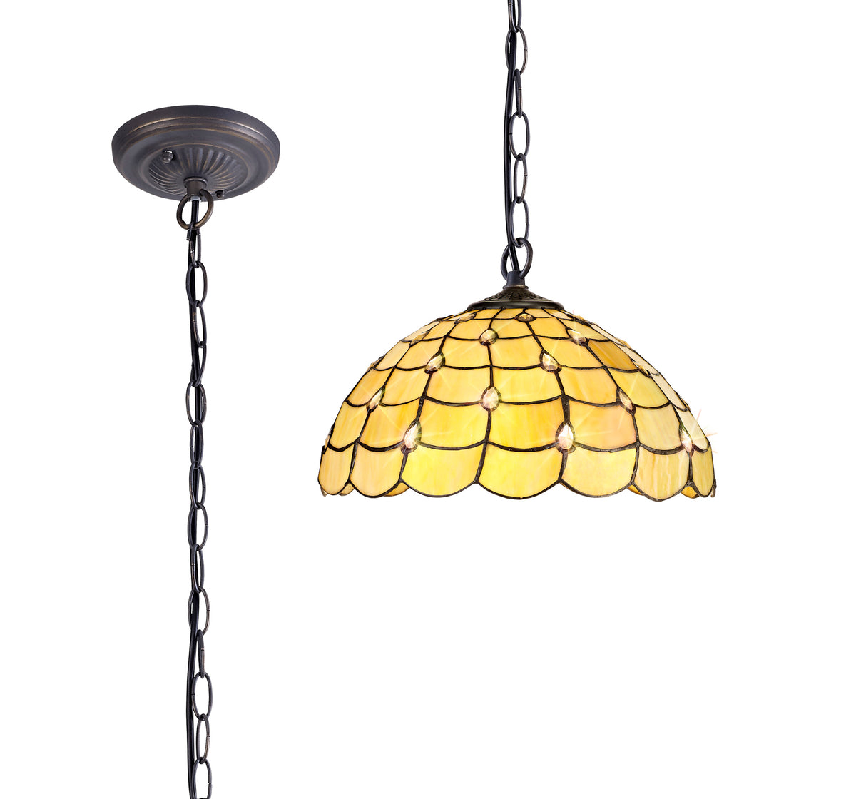 Dunaway 1 Light Downlighter Pendant EM7400-KHSA
