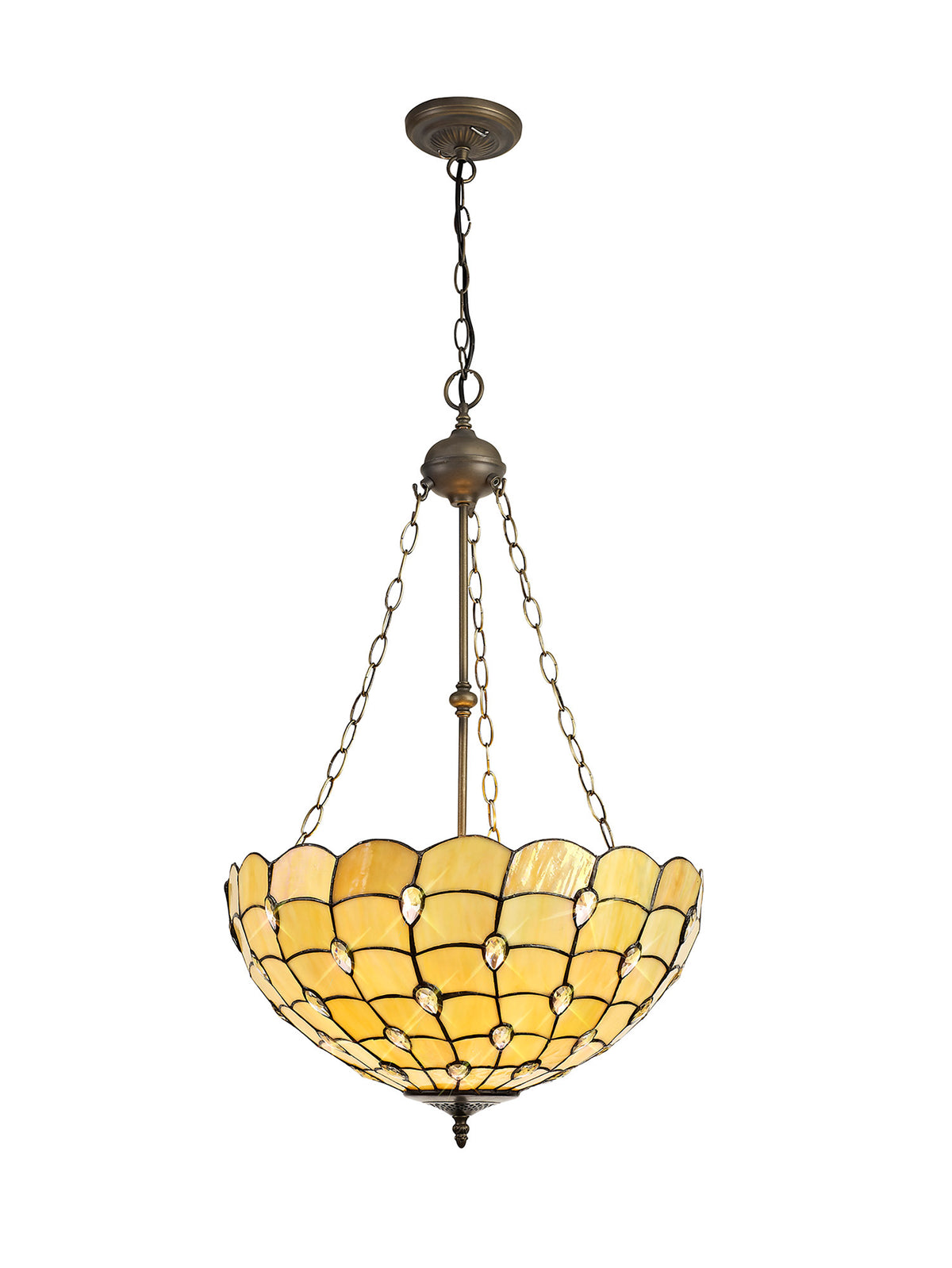 Dunaway 3 Light Uplighter Pendant EM9500-KHSA