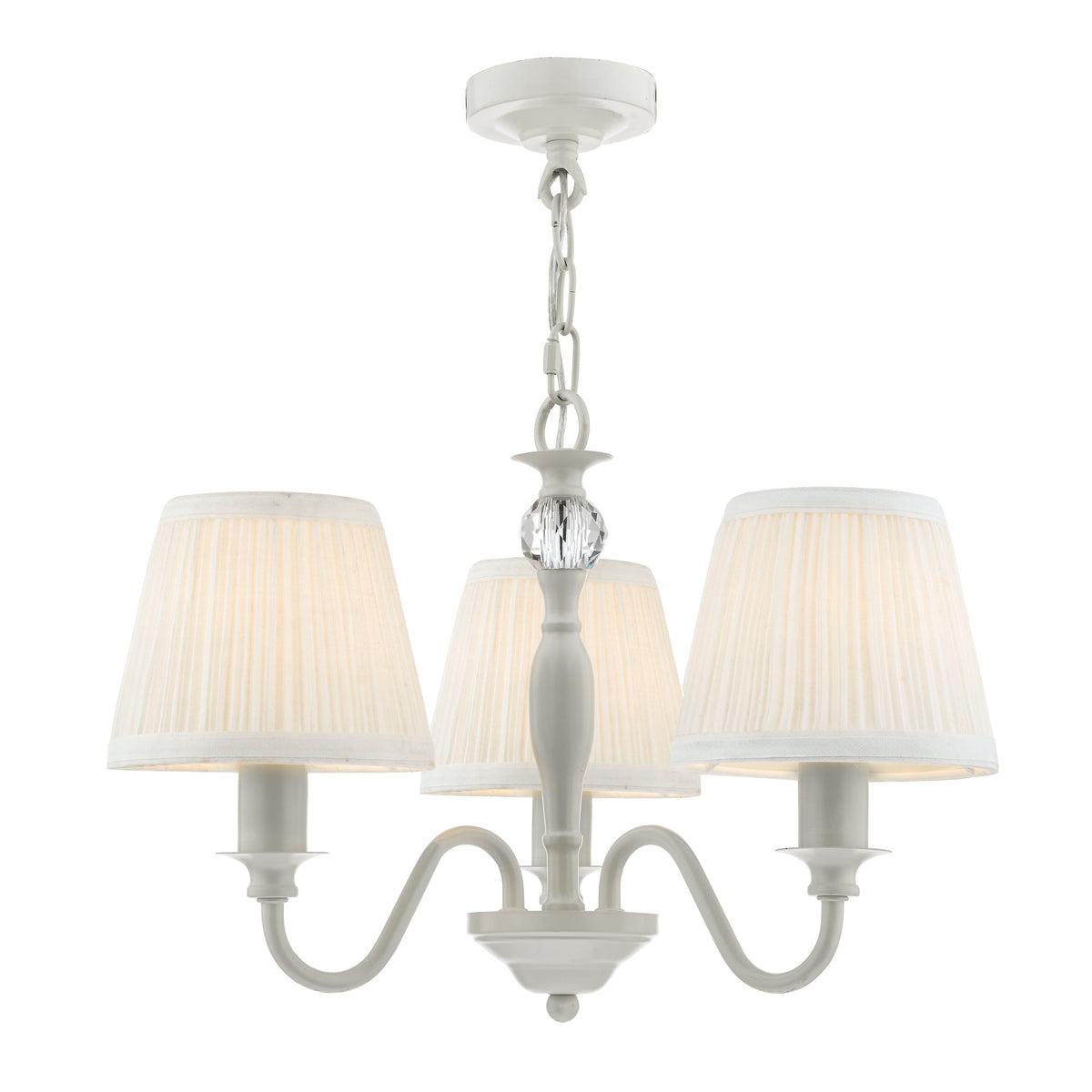 Laura Ashley LA3724941-Q Ellis 3 Light Pendant Satin Grey