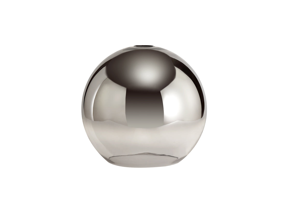 Aniston 30cm Globe Glass, Smoked/Clear EM1977-HSA