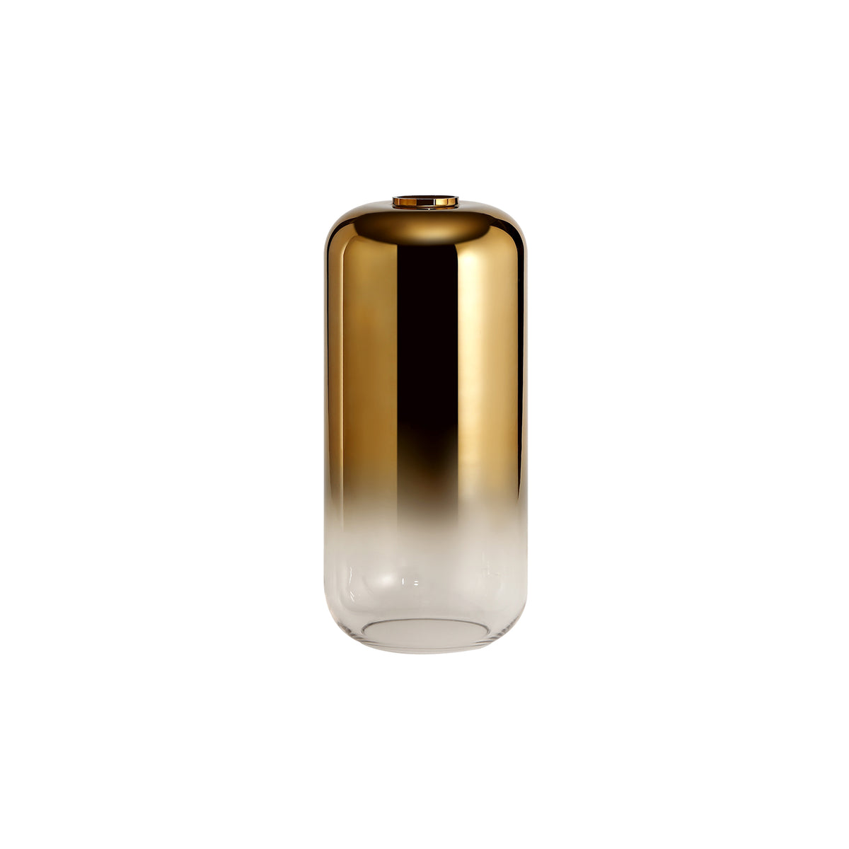 Aniston 16cm Cylinder Glass, Brass Gold/Clear EM3977-HSA