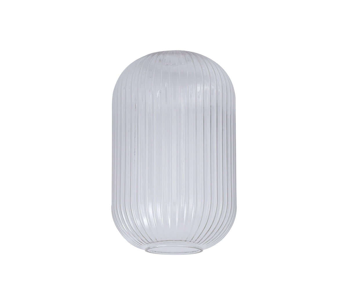 Aniston 20cm Tubular Ribbed Glass, Clear EM7838-HSA