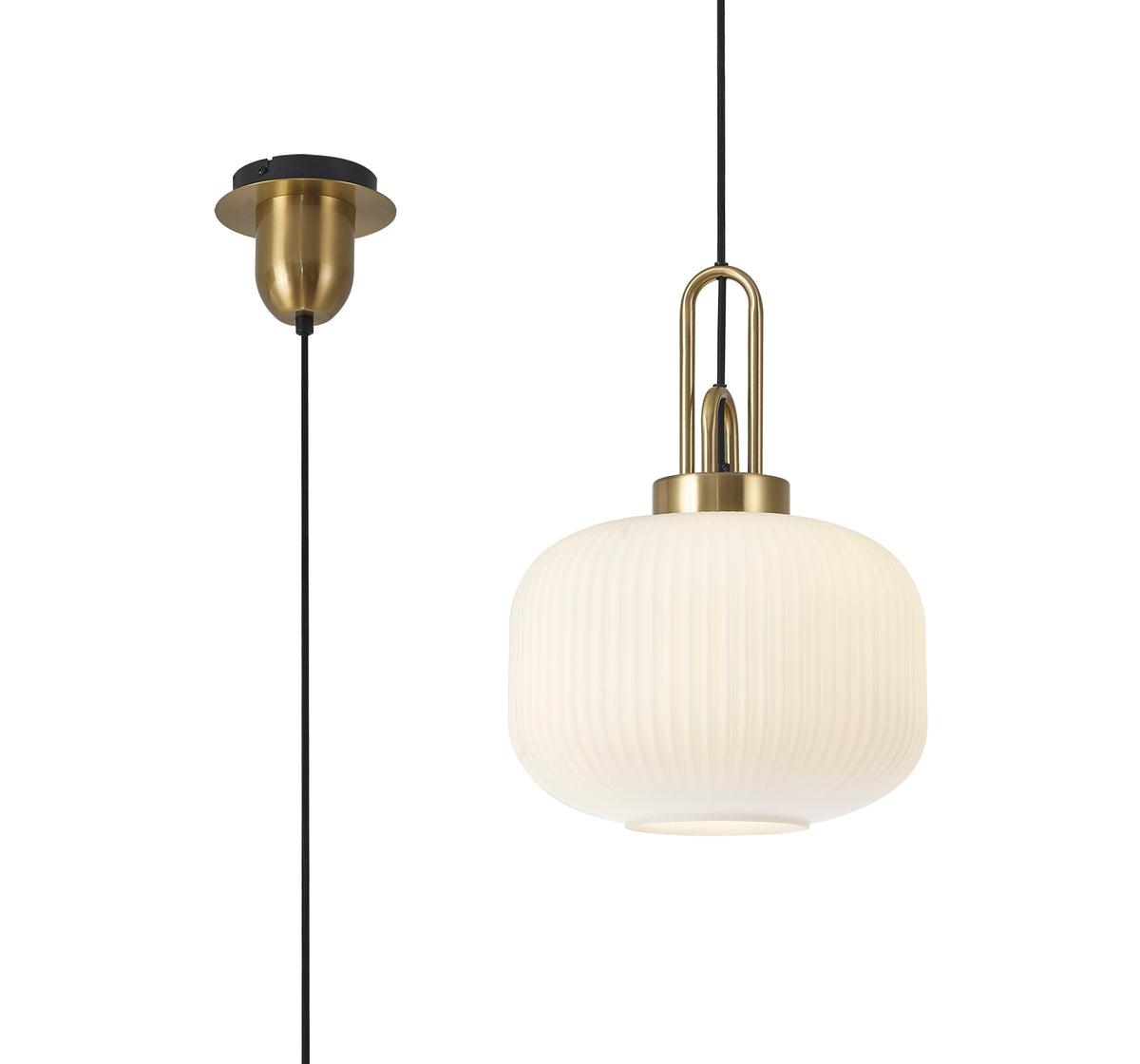Aniston 1 Light Pendant  EM8350-KHSA Gold