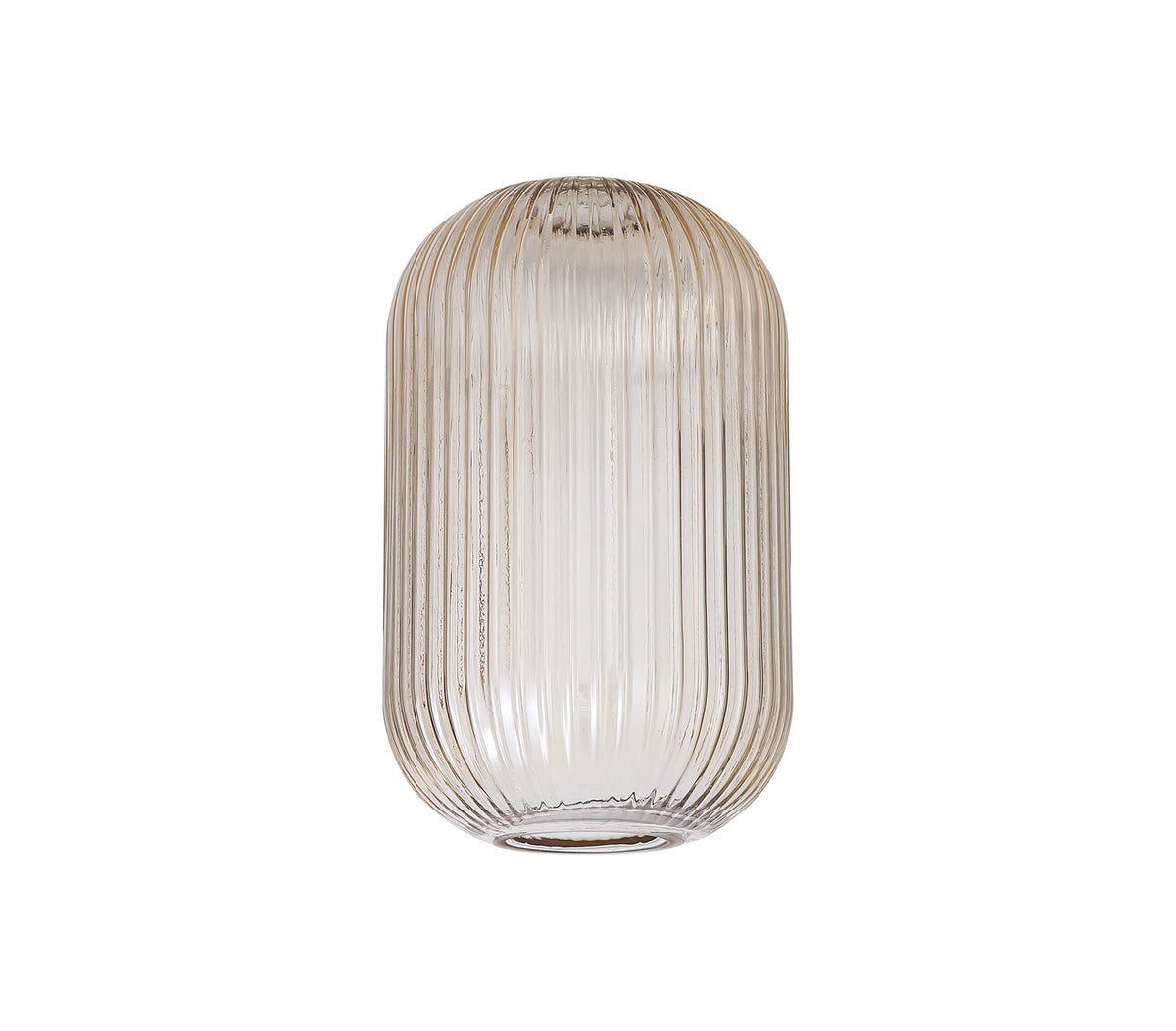 Aniston 20cm Tubular Ribbed Glass, Champagne EM9838-HSA