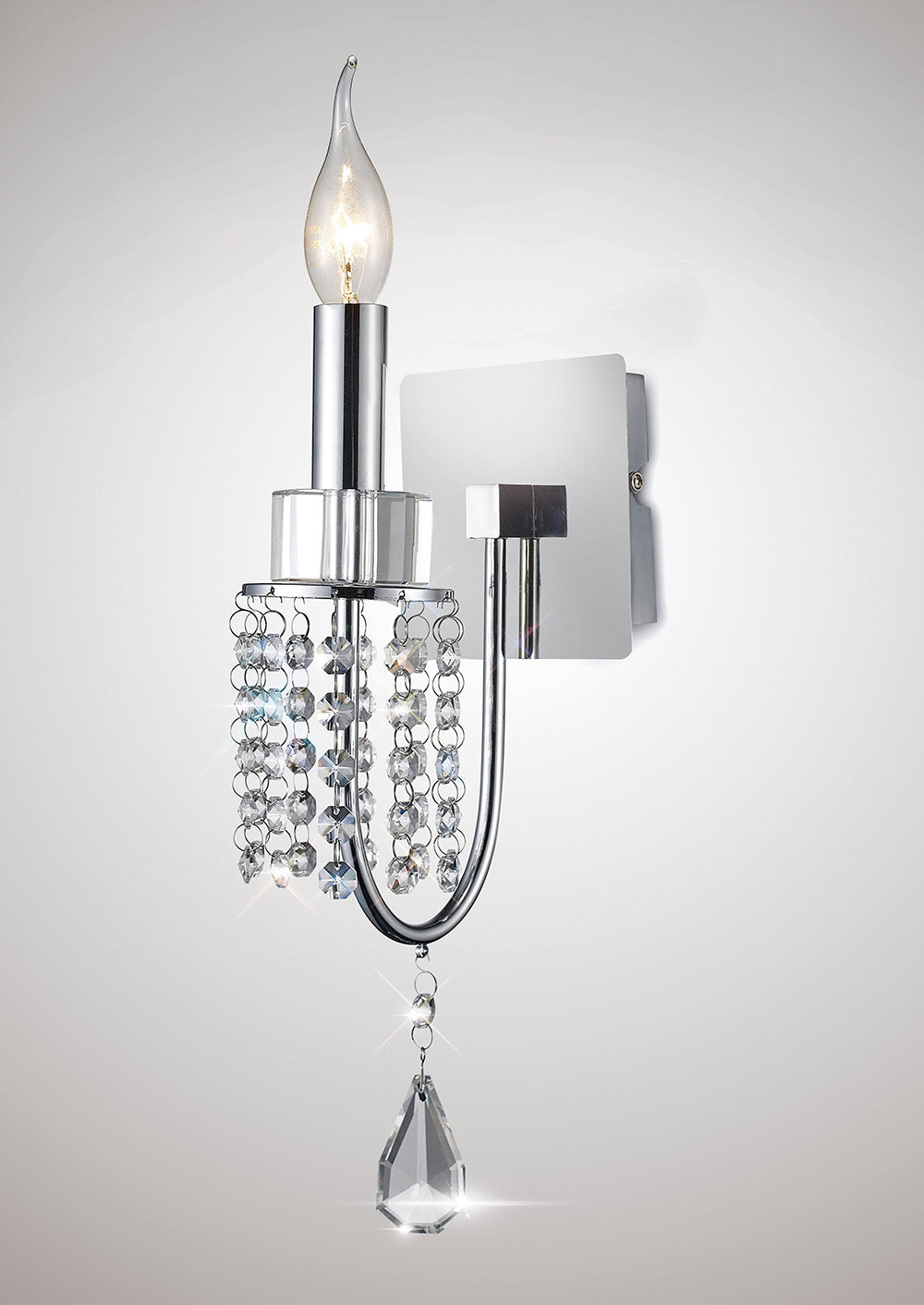 Diyas IL31540 Emily Single Wall Light