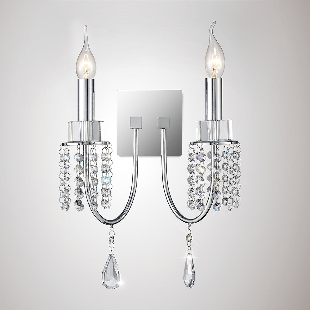 Diyas IL31541 Emily Double Wall Light