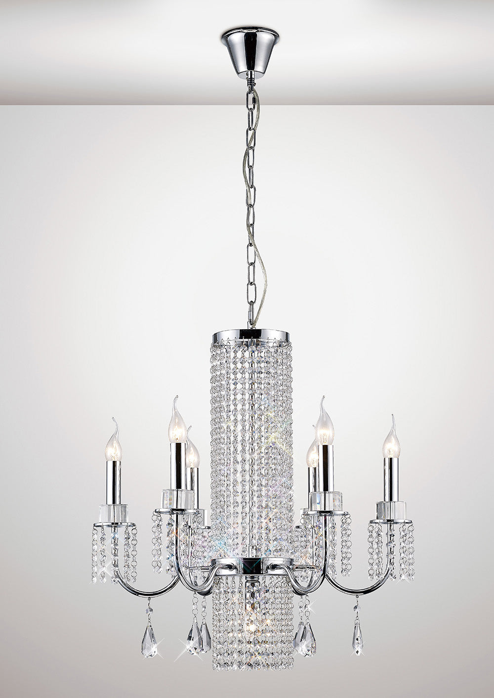 Diyas IL31543 Emily 7 Light Pendant