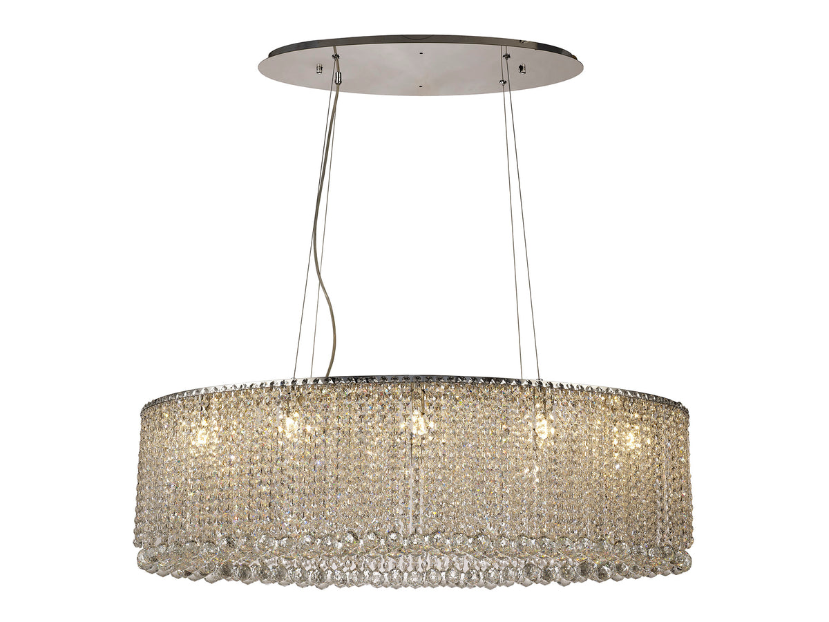 Diyas IL31734 Empire 10 Light Oval Pendant