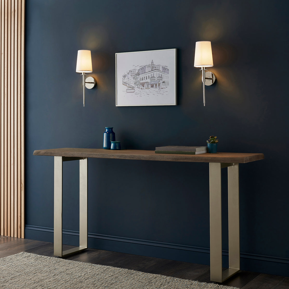 Austin AUS949045 Wall Light Bright Nickel