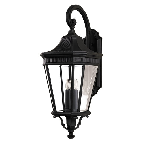 Elstead FE/COTSLN2/L BK Feiss Cotswold Lane Large Wall Lantern Black