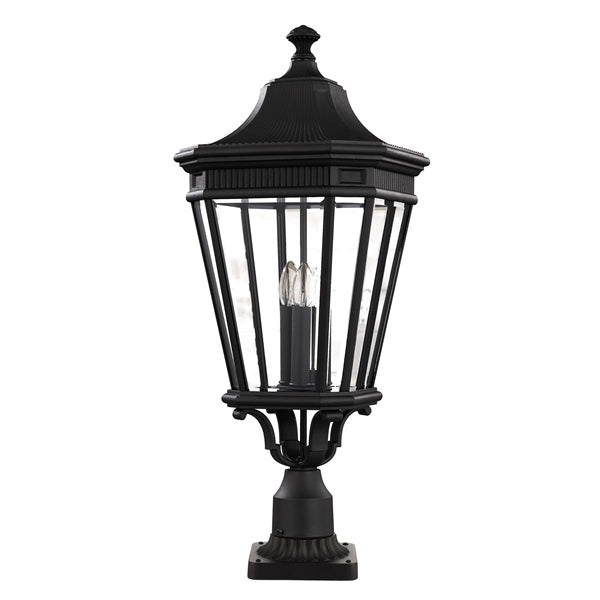 Elstead FE/COTSLN3/L BK Feiss Cotswold Lane Large Pedestal Black