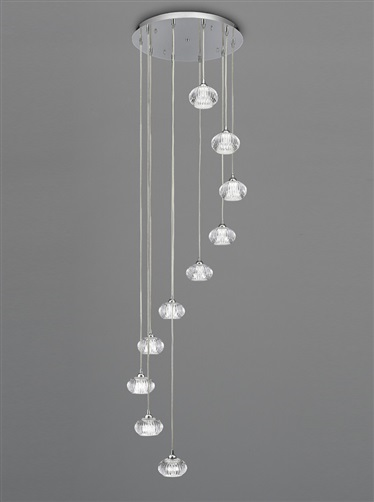 Franklite FL2343/10 Tizzy 10 Light Pendant