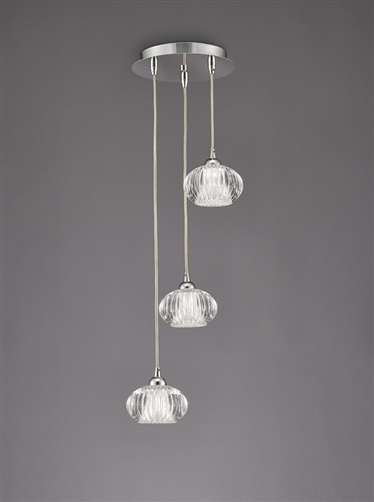 Franklite FL2343/3 Tizzy 3 Light Pendant